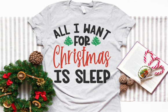 All I Want for Christmas is Sleep Illustrations