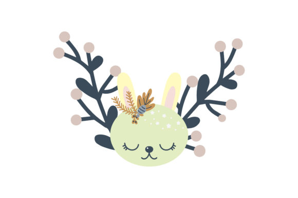 Christmas Character Animal Soft Color Illustrations