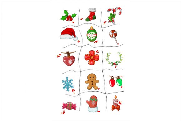 Christmas Icon Set Vector for Creative Design Projects