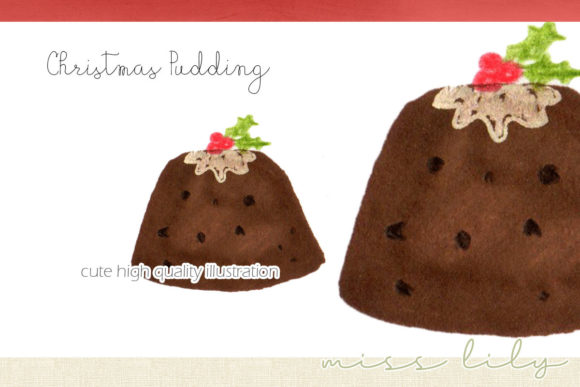 Christmas Pudding Illustrations for Festive Crafting