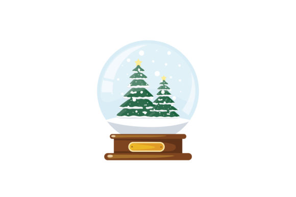 Christmas Snowball Tree Decoration Illustrations