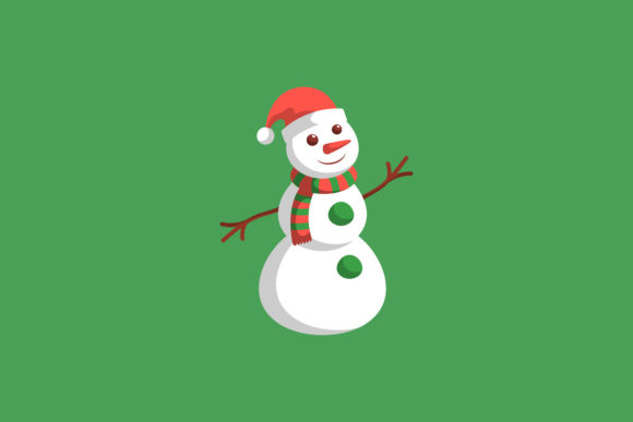 Christmas Snowman Decoration Illustrations