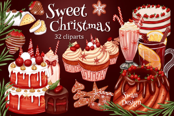 Christmas Sweets and Treats Clipart Review