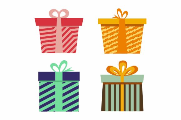 Creative Christmas Gift Box Design Illustrations