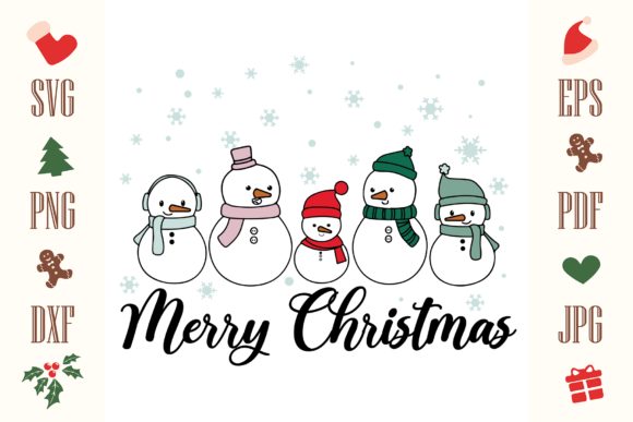 Merry Christmas Gnomies Family SVG Illustrations