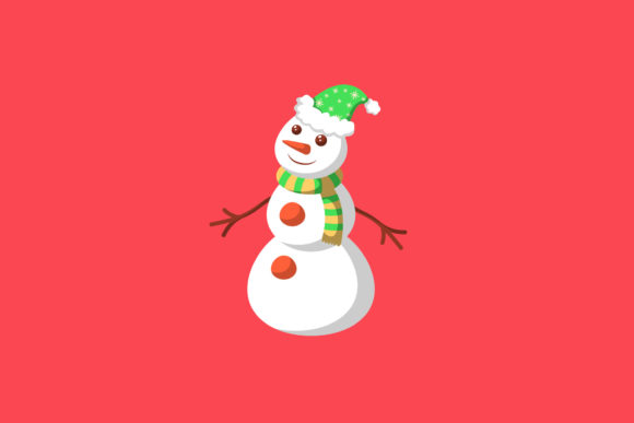 Merry Christmas Snowman Decoration Illustrations