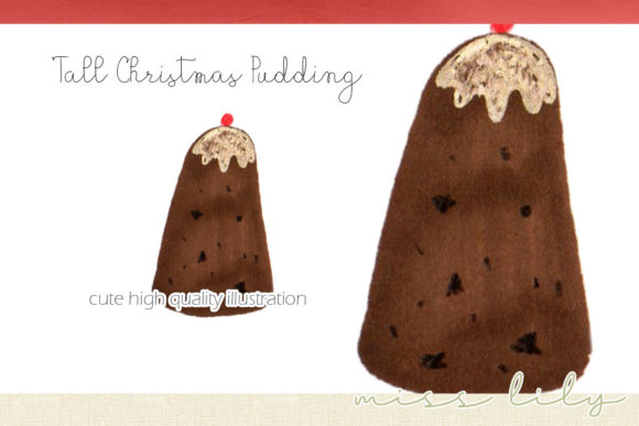 Tall Christmas Pudding Illustration Review